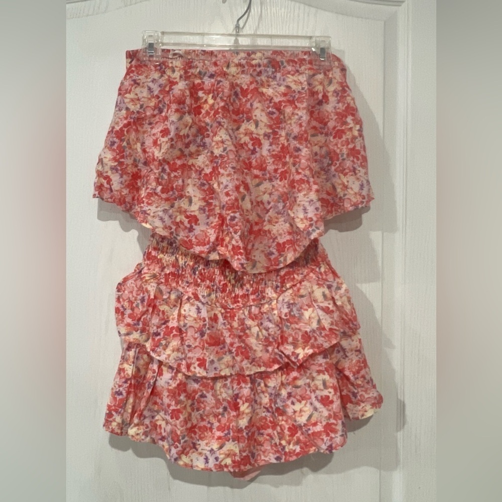 FINAL PRICE Mustard Seed Pink and Red Floral Romper